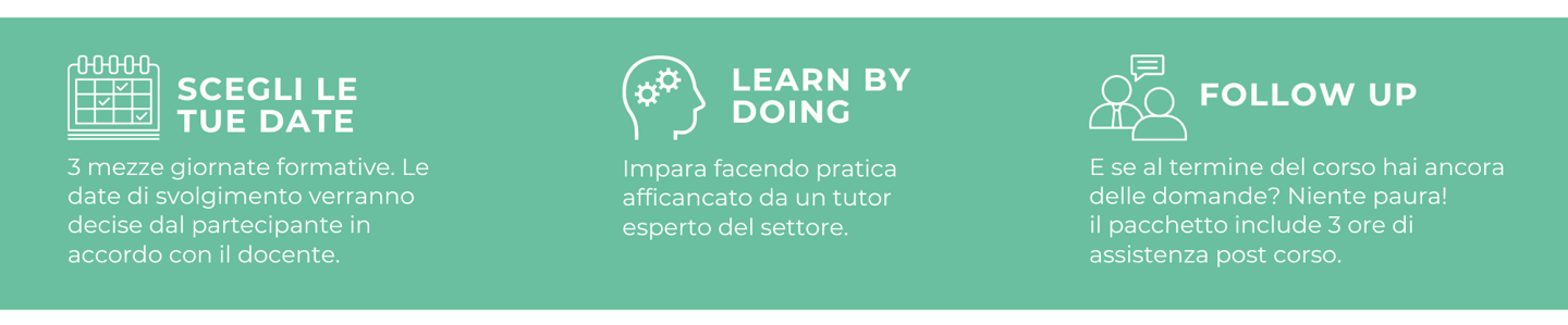 Un percorso costruito su misura in base alle aspettative e i bisogni di formazione del partecipante. - Copia